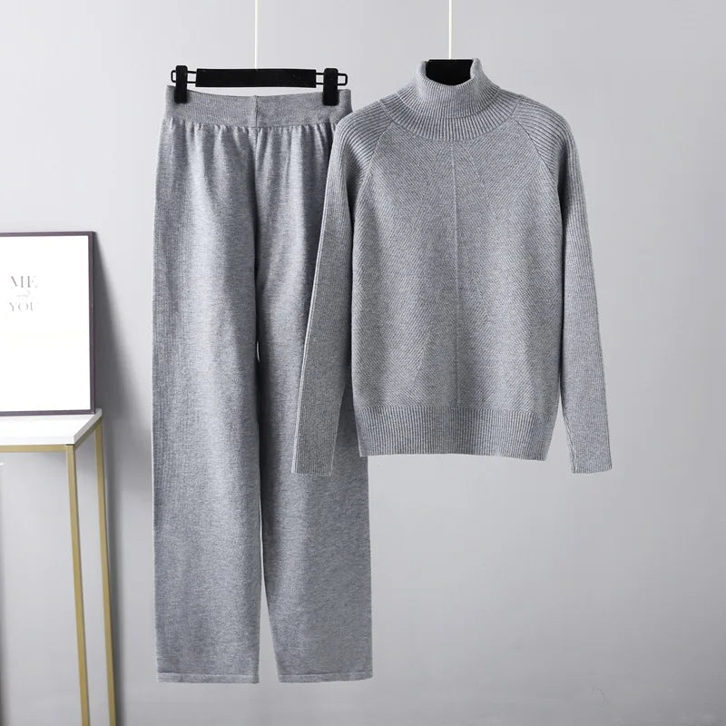 Maison-Blanche-Paris™ | Ensemble deux pièces Lounge en tricot torsadé