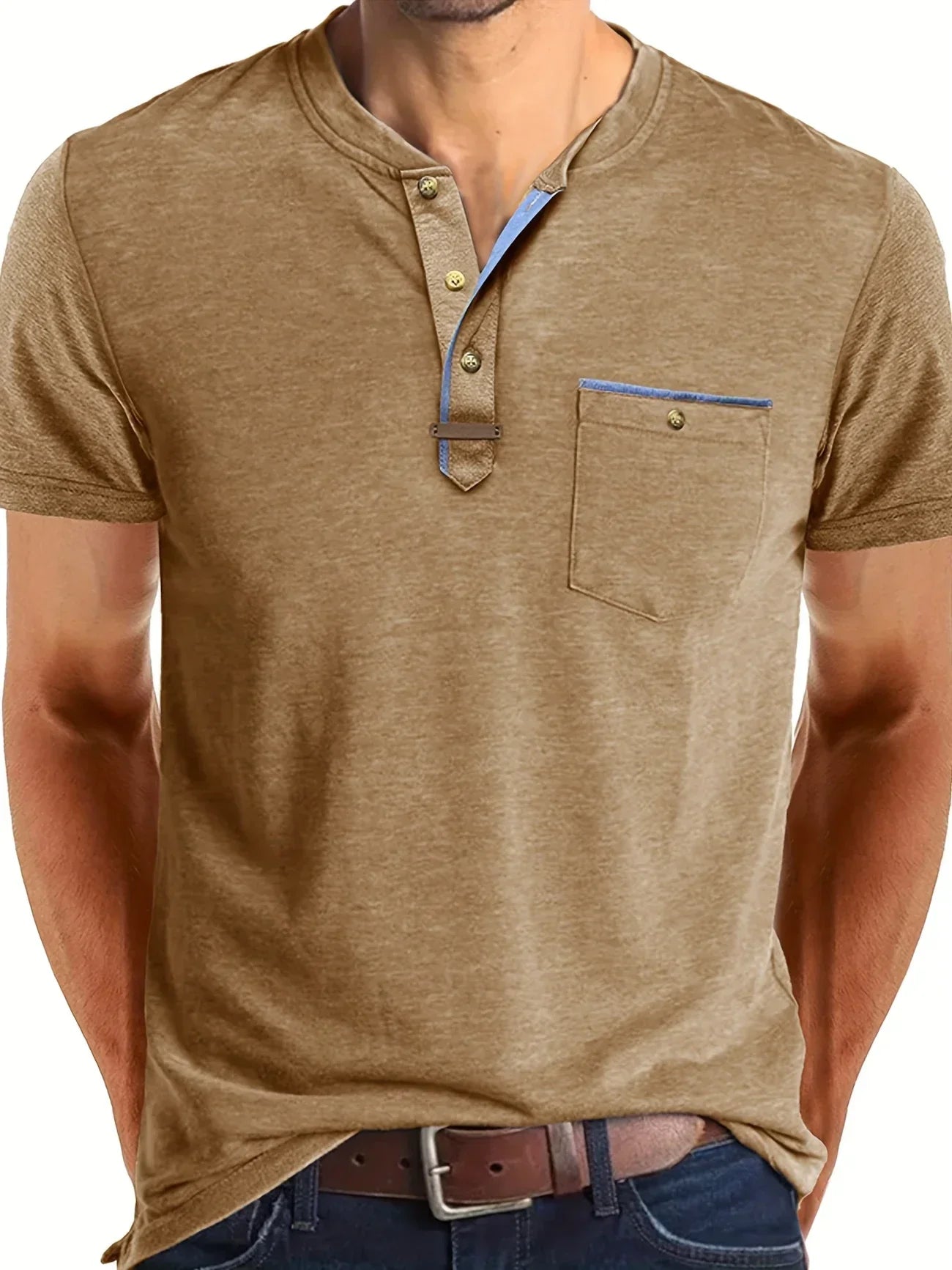 Maison-Blanche-Paris™ | T-shirt col rond élégant avec poche