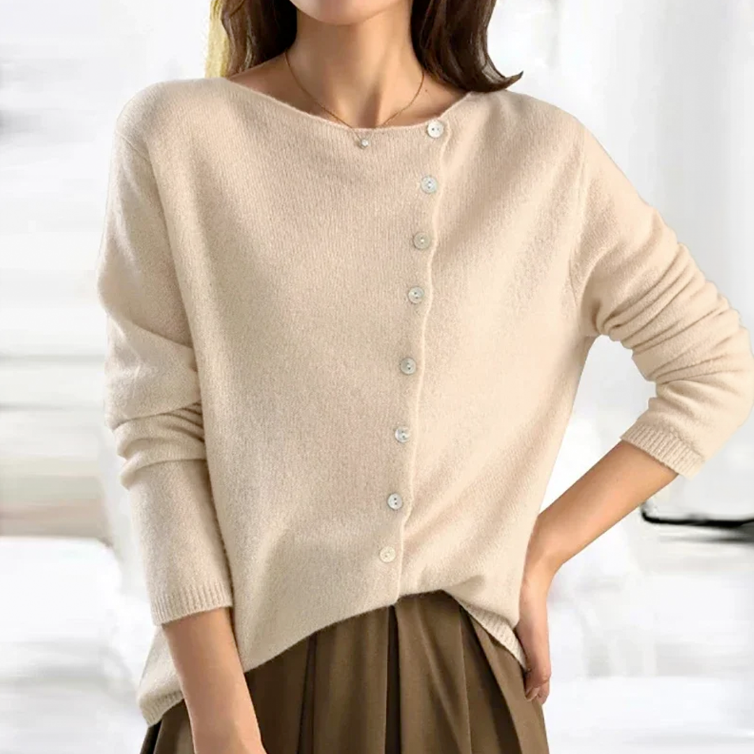Maison-Blanche-Paris™ | Cardigan classique en maille boutonnée