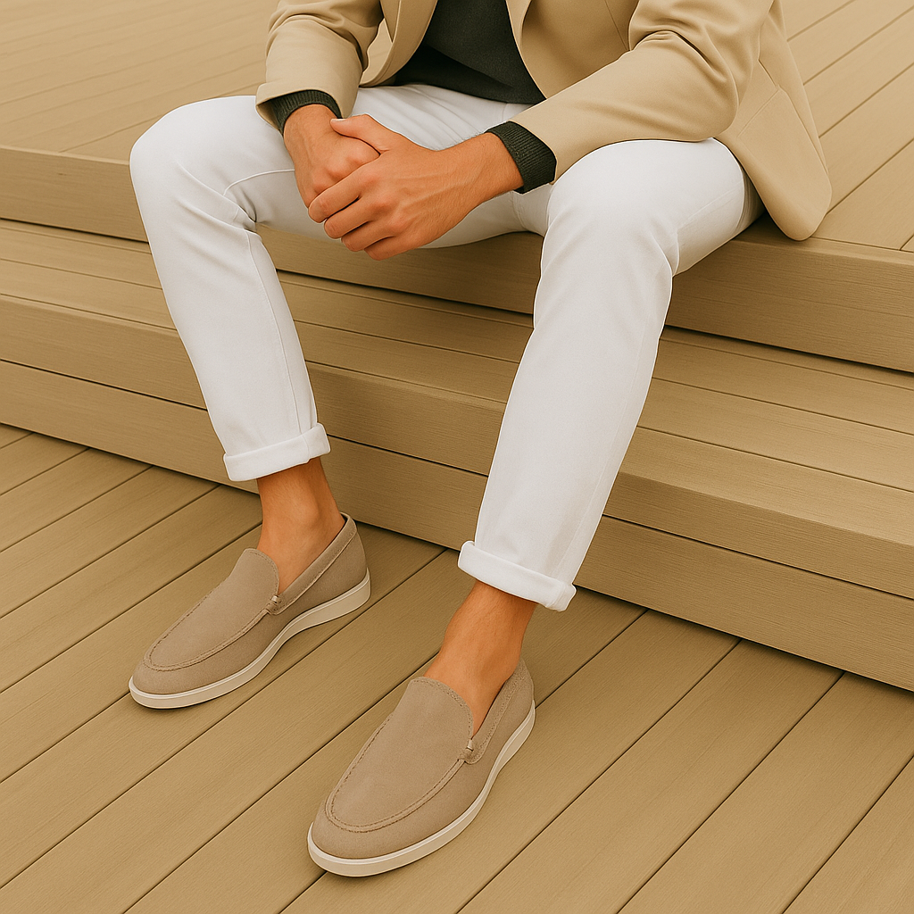 Maison-Blanche-Paris™ | Mocassins élégants en suède