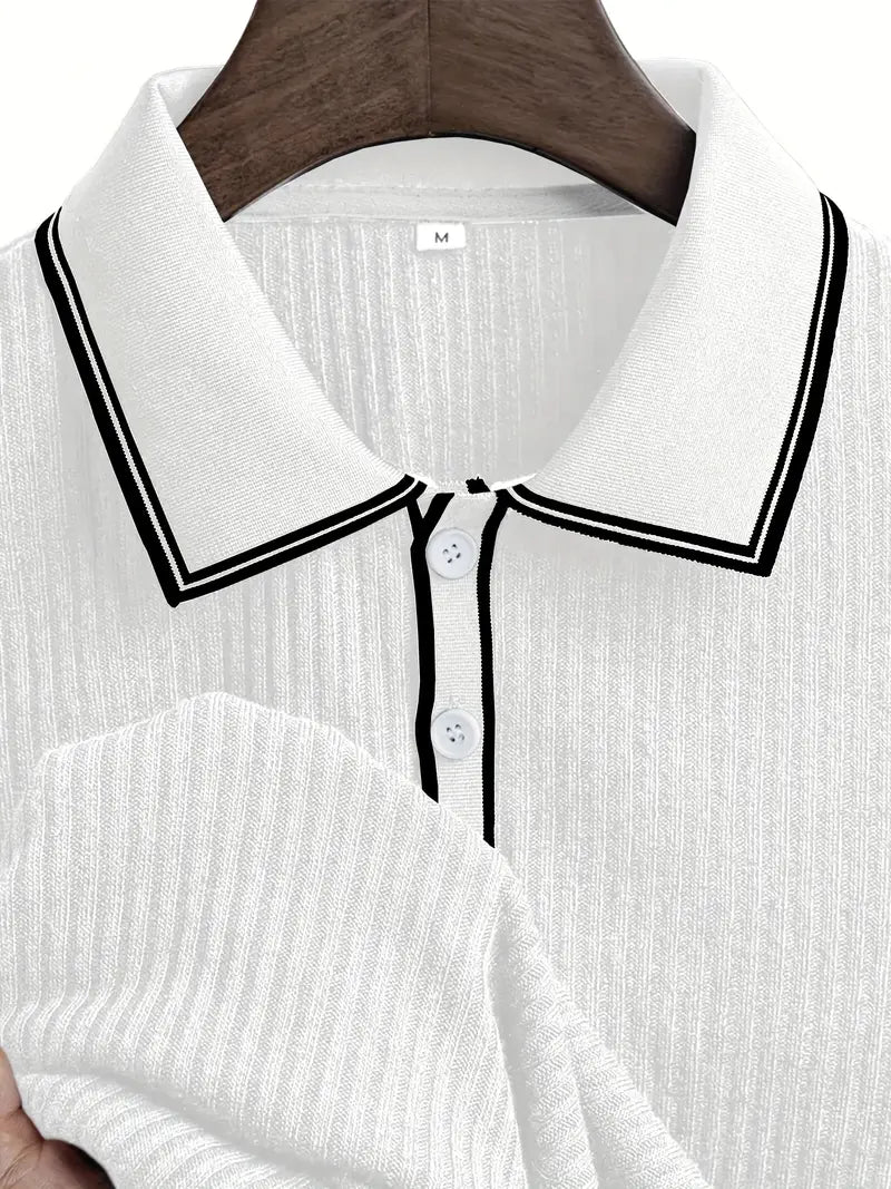 Maison-Blanche-Paris™ | Polo élégant à manches courtes