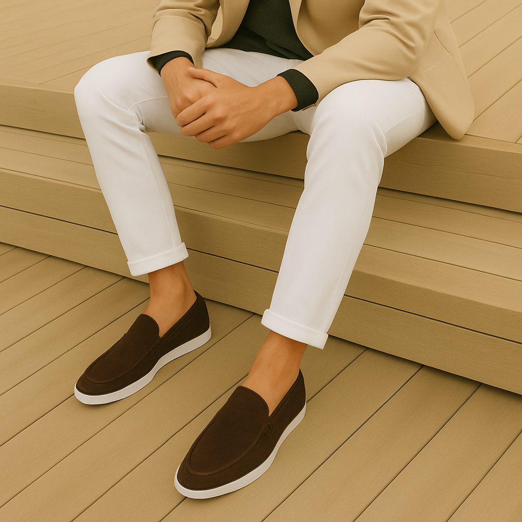 Maison-Blanche-Paris™ | Mocassins élégants en suède